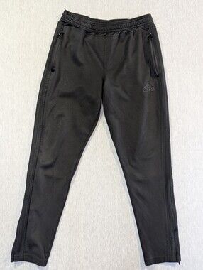 Adidas All Black Climacool Slim Pants Large 3 Stripe